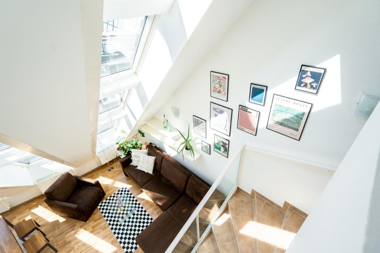 Unique Maisonette Apartment Gasometer 12Th Floor Wien Eksteriør billede